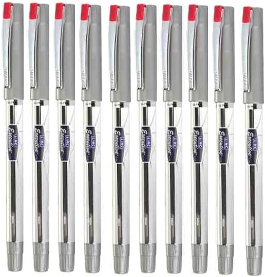 Linc 0.55mm Executive Sharpline SL-500 Gel Pen | Red Ink | Pack Of 10