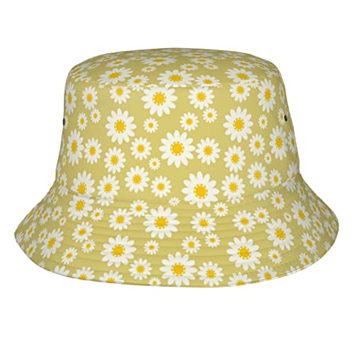 Daisy Flower Bucket Sun Hat For Men Women Summer Beach Packable Fisherman Cap #TOP23