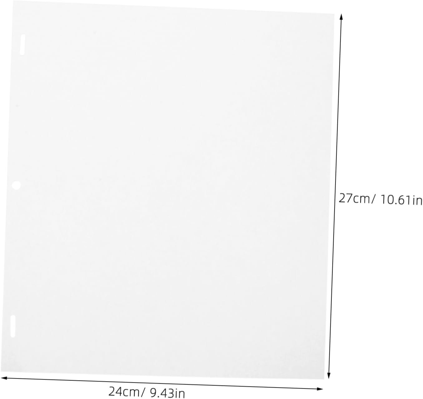 TOYANDONA Animation Positioning Paper 200 Sheets for Artists and Students Three-Hole Tracing Paper for Drawing and Sketching White Suitable for Pencil and Marker Use