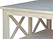 IC International Concepts Hampton Square Coffee Table top/50 pounds Shelf Solid Real Wood, Sturdy Parawood, 36