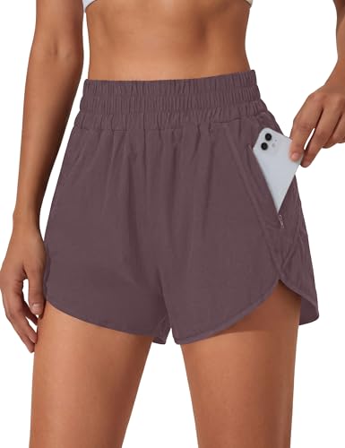 Image of BMJL Women's Athletic Shorts Running Workout Shorts Gym High Waisted Summer Short with Waistband Pocket