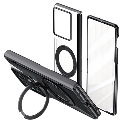 Razr Fold�p�P�[�X�B�y�ʁE�����^�E�����őϏՌ����ɗD��A�X�N���[���v���e�N�^�[�Ɖ�]�������O�X�^���h����� (�u���b�N)