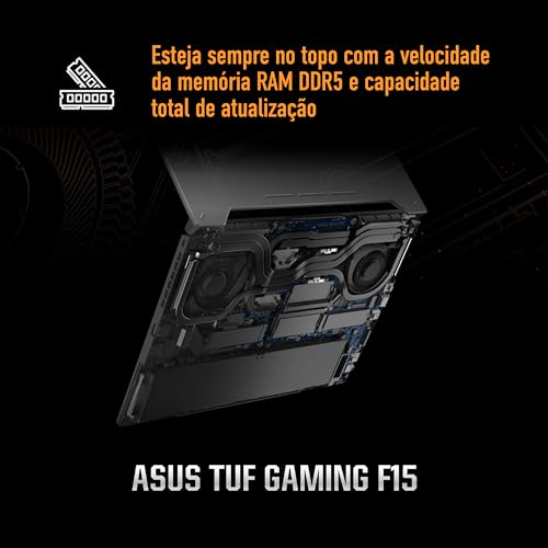 Notebook ASUS TUF Gaming F15 Intel Core i7 16 GB 512 GB SSD W11 Home Tela 15.6' FHD Mecha Gray - FX507VU-LP177W glide