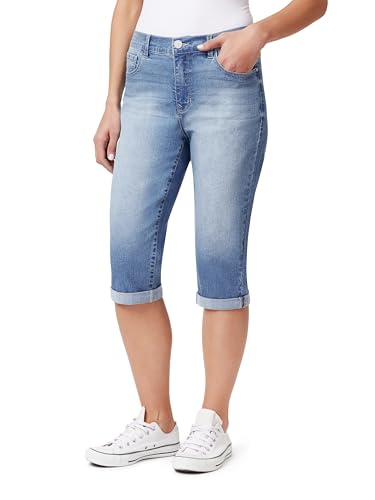 Jean capri skinny 17 mid-rise femmes Angels Forever Young grand taille Bel Air 38