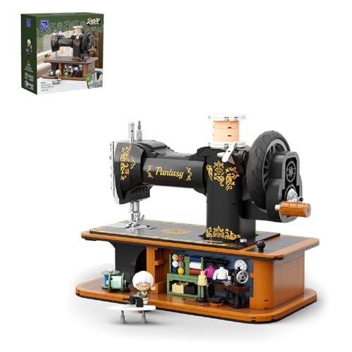 PANTASY Machine à coudre manuelle pour adultes avec manivelle rotative et mécanique, kit d'affichage rétro pour collection et présentation