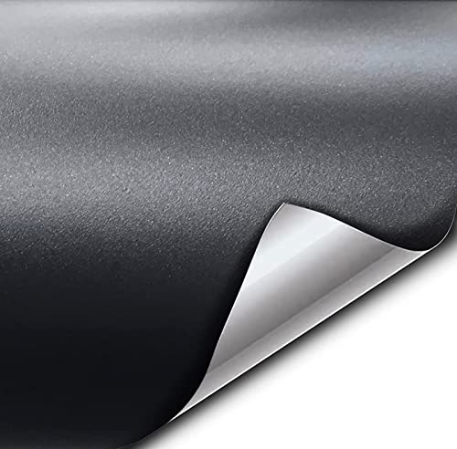 Image of HOME13 Vinyl Wrap Sheet for Car & Bike Self Adheisve Vinyl Wrap Sticker & Decal Roll Film Air Release Bubble Free (Black Charcoal Wrap, 12x60 Inches)