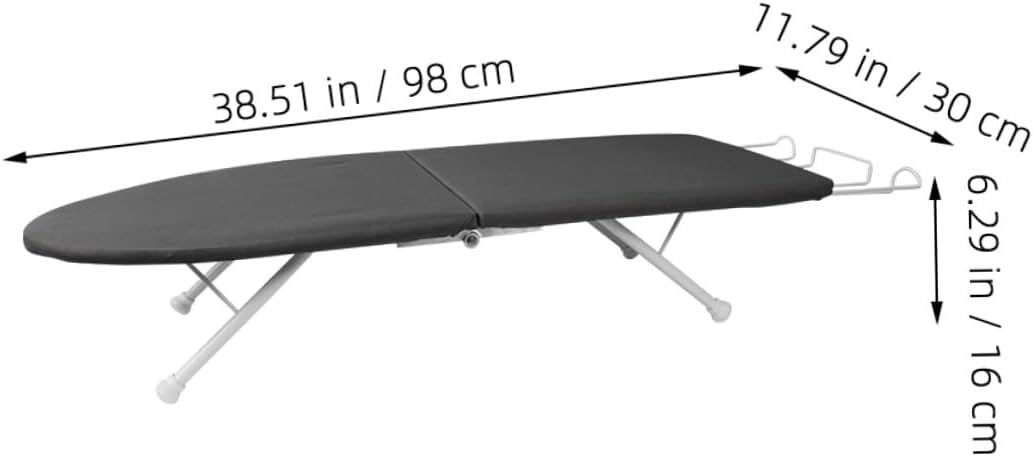 Foldable Mini Tabletop Ironing Board with Thick Cover Compact Household Ironing Rack for Travel and Small Spaces Portable Folding for Clothes Care
