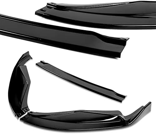 3PCS Front Bumper Lip Kit fit for compatible with 2013-2015 Lexus GS350 GS450h, STP-Style Splitter Trim Protection Spoiler, Air-Dam-Chin-Diffuser (Painted Black)