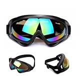 Ski Goggles for Adult Men & Women Snowboard Dirt bike Goggles, Bike or Motorbike - UV400 antifog, ATV, Jet Ski snow goggles, Camping Essentials with Rainbow Mirror Lens, UV protection