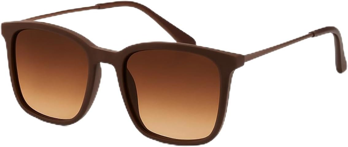 Óculos De Sol Quadrado, Preto Fosco, Unissex, Proteção UV400, Lentes Degradê Óculos De Sol Quadrado, Preto Fosco, Unissex, Proteção UV400, Lentes Degradê