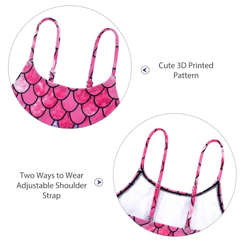 Image of Zando Girls Bathing Suit Size 2-10 Years - Cute Toddler Swimsuit Girl Adjustable One Piece Swimwear for Summer Beach Wear