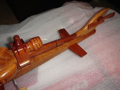 Ah-1 Cobra Hand Craft Wooden Model Helicopter Require Couple Simple Assembly