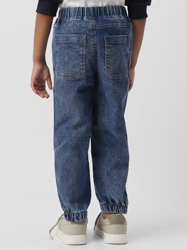 Image of Nautinati Boys Cotton Denim Jeans with Value-Added Detailing | Age 2-10 Years