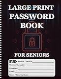 Large Print Password Book for Seniors: Extra Large 8.5 x 11 Internet Logbook, Keeper & Organizer with 22pt Font, Wide Lines, and Essential Website/Login/Email Fields for the Visually Impaired