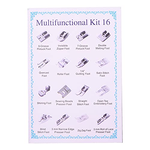 Kavolet Juego de 16 Pies para Máquina de Coser miniatura 3
