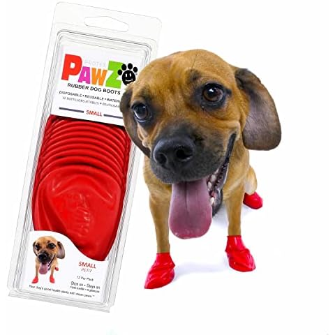 Pawz Dog Red Waterproof Boots for Protection Cover