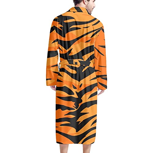 Howilath Men's Fleece Dressing Gown, Novelty Design Adults Microfibre Sports Bathrobe, Bathrobe 100% Polyester2