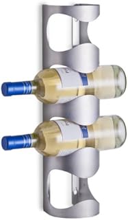 Zeller 27365 Stainless Steel Wall Bottle Holder, Silver, 11.5 x 9.8 x 45 cm