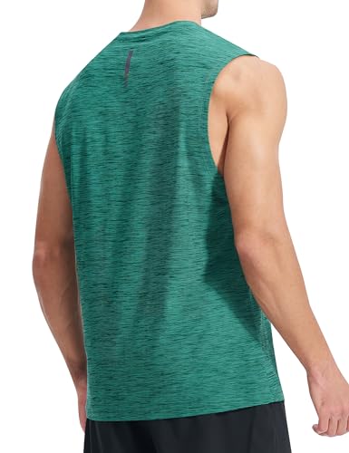 Image of EZRUN Men's Workout Sleeveless Shirts Quick Dry Muscle Swim Shirt Gym Fitness Running Beach Tank Tops