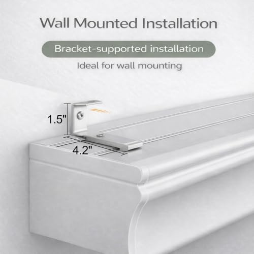 3-in-1-Curtain-Track-System-Wall-Mount-Grey-Streamlined-Pelmet-with-Double-Rail-Custom-Length-Optional-Overlap-Closer-Full-Spectrum-LED-Light-Curtain-Wand