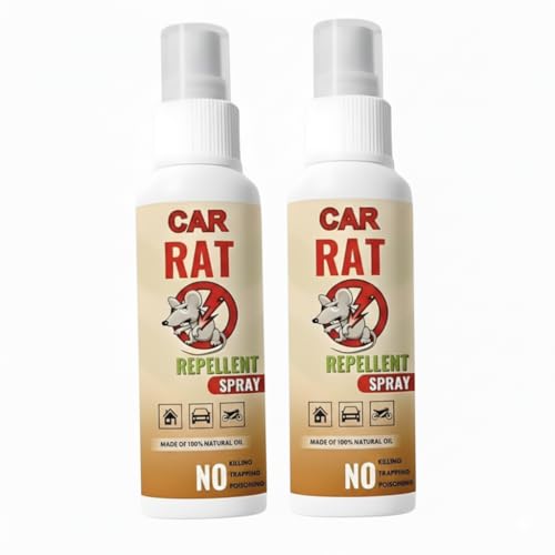 Car Rat Repellent Spray, 100% Natural Oil, No Killing Trapping Po...