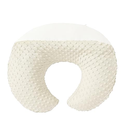 Image of DONOMILO Nursing Pillow and Positioner Breastfeeding and Bottle Feeding, Propping Baby, Tummy Time, Sitting Support, with Removable Dots Cover, for Baby Boy Baby Girl（Pristine）
