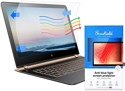 Ocushield 11.6 (16:9) Premium Anti Blue Light Screen Protector with Privacy Filter for Laptops and Computer Monitors - Anti-Glare - Easy Install - Anti-Fingerprint - Reduce Eye Fatigue (257 x 145 mm)
