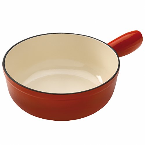 KUHN RIKON 32008 - Cacerola para Fondue (para inducción, Hierro, 20 cm), Color Rojo
