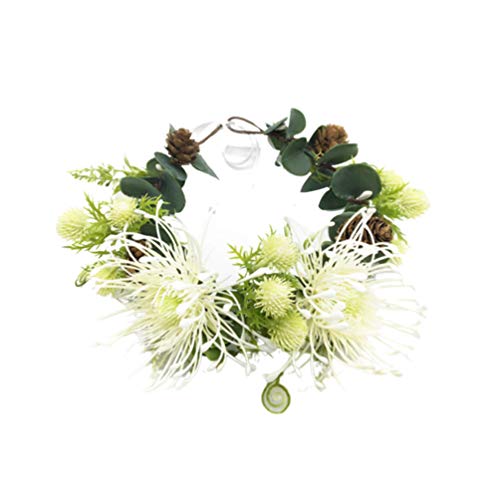 Beaupretty 1pcs Headband Elegant Beautiful Artificial Flower Garland Headband Pine Cone Headband Leaf Headdress for Woman Lady Female