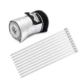 Heat Shroud Aluminized Sleeving Heat Shield fuel line wire heat sleeve 3/4