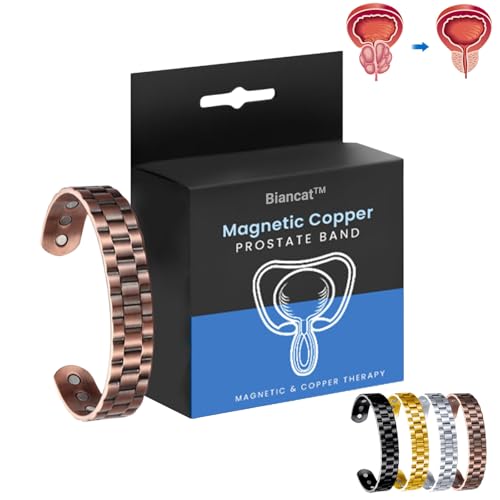 Biancat Magnetic Copper Prostate Band, Prostapower Magnetic Copper Band, Biancat Prostapower Magnetic Copper Band, Improves Circulation, Unclog Bloodstream and Lymph Nodes (Rose Gold)