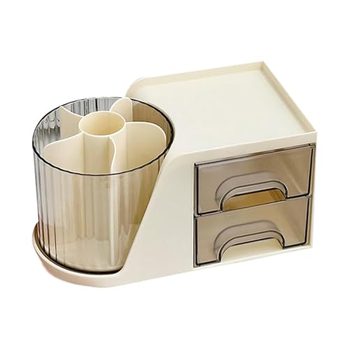 WITERY 360° Rotating Makeup Organiser, Large Capacity Pen Holder - Image 2