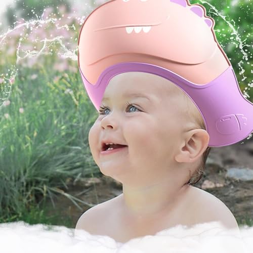 Touca de banho infantil para bebês, viseira para lavar cabelo de bebê - de touca de banho de desenho