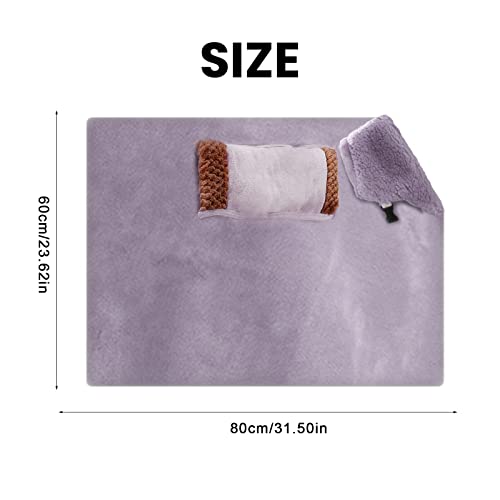 Couverture chauffante électrique 60x80cm USB violette pour genoux - 3