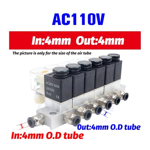 Électrovanne pneumatique 2v025 normalement fermée à bloc de 10 stations