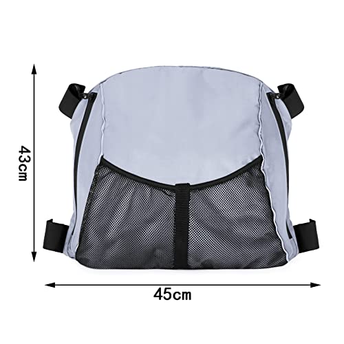 Yundxi Rückenlehne Kajak Sitz Aufbewahrungstasche, Oxford wasserdichte Kajaktasche für Paddelboard im Freien (Grau)