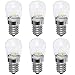 6 sztuk E14 LED żarówka do lodówki 2W światło do lodówki AC220V szklana żarówka lampa kukurydziana do zamrażarki oświetlenie maszyny do szycia,Clear glass,Warm White