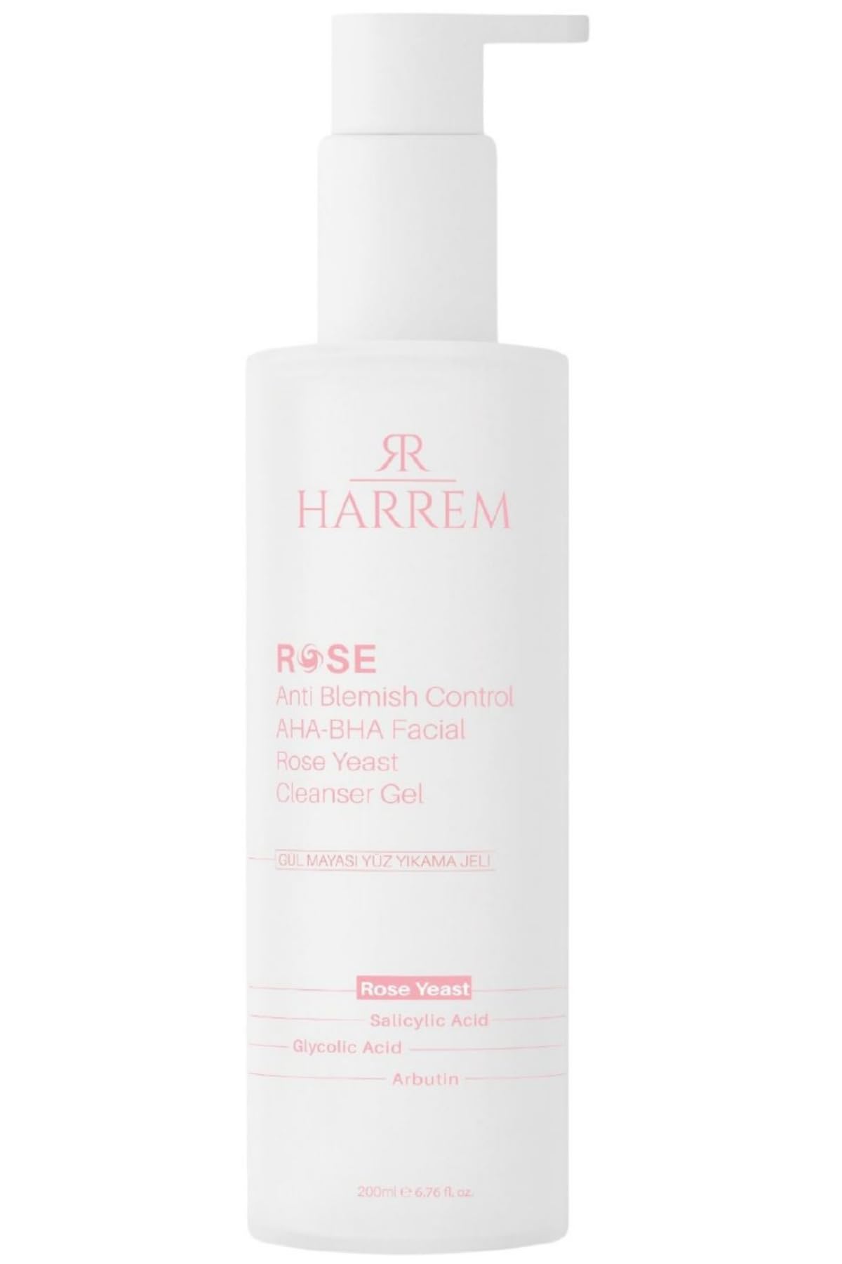 Rose Series Tüm Ciltler Gül Mayası Glycolic Acid Hassas Yüz Yıkama Jeli 200 Ml