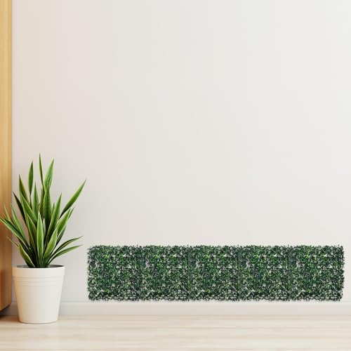 Muro verde artificial de exterior: 6 paneles de césped para decoración 8