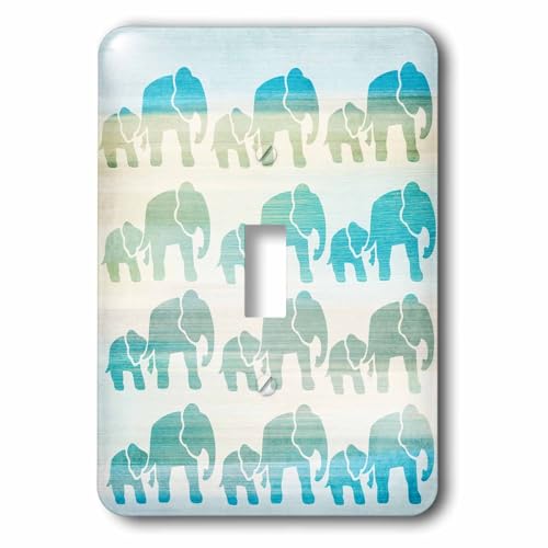 Interrupteur éléphants Aqua Mom & Bébé pour chambre bébé et enfant