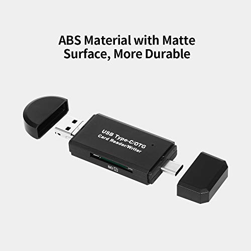 Docooler — Gravador de cartão de alta velocidade USB Micro USB Tipo/OTG Leitor de cartão TF SD grava