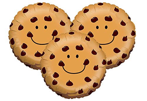 Set of 3 Chocolate Chip Cookie 21 Foil Party Balloons