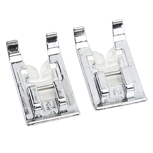 Accesorios para máquinas de coser AYNEFY 2 piezas pie prensatelas para puntada recta miniatura 1
