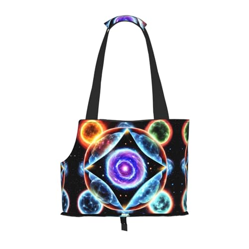 Cosmic Stars Pet Tote Bag - Waterproof and Wear-Resistant Portable Shoulder Bag for Small Dogs and Puppies