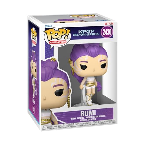 Funko POP! Animation: Netflix - KPOP Demon Hunters - Rumi with Chase - 1 in 6 chance of receiving the rare Chase variant (Glow in the Dark) - Figura in vinile da collezione - Idea regalo
