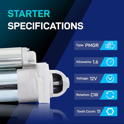 Image of New Starter Compatible with 1999-2005 Chevy Silverado 1500 HD 2500 3500 6.0 L V8, 03-05 Express 2500 3500, 02-05 Cadillac Escalade, 00-05 GMC Sierra 1500 HD 2500 3500 Yukon Savana 6492N
