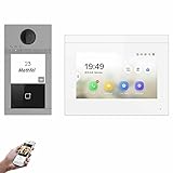 LIEFERUMFANG: 1x Video-Türstation mit RFID, Innenstation, 1x Video-Wohnungsstation mit Montagerahmen, 1x PoE-Switch mit Netzteil, Deutsche Anleitungen