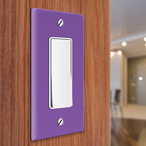 Placa de pared morada de un segmento WIRESTER con acabado mate resistente 4