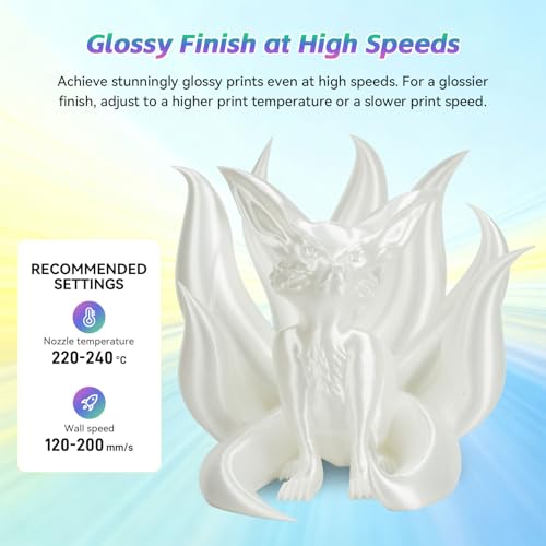 Image of FLASHFORGE Silk+ PLA Filament 1.75mm White, Silky Texture 3D Printing Filament, Enhanced Layer Adhesion with Stunning Surface Finish; Chrome-Like Brilliance and Silk-Smooth Perfection