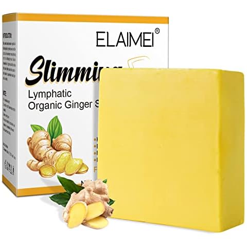 Lymphatic Organic Ginger Soap, Weight Loss Ginger Soap, Lymphatic Detox Organic Ginger Soap, for Swelling and Pain Relief, Moisturises & Cleanses, Suitable for the whole family - 100g Cover